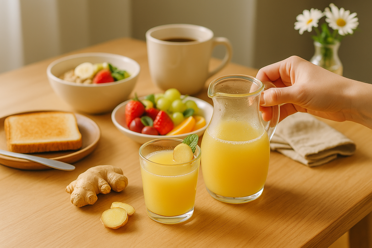 Ginger Juice: Your Guide to Health Shots, Teas & Flavors